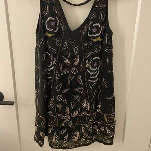 Free people embellished mini shift dress